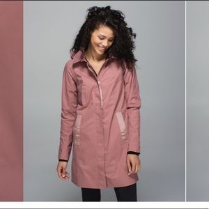 Lululemon Rain On Jacket Bark Berry
